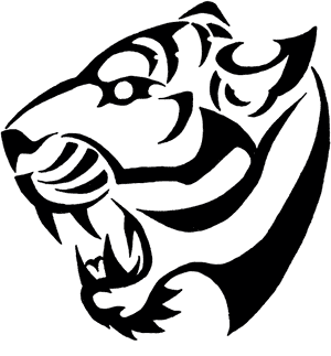 Tribal Tiger Pictures - Simple Tiger Tattoo Designs PNG image with transparent background