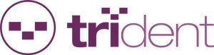 Trident Logo Purple Design PNG Image