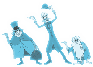 Haunted Clipart Disney House - Haunted Mansion Hitchhiking Ghosts, HD Png Download PNG