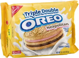 Triple Double Oreo Neapolitan Package PNG Image