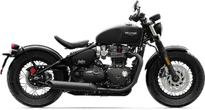 Triumph Bobber Black Motorcycle PNG Image