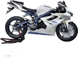 Triumph Daytona675 Sports Bike PNG Image