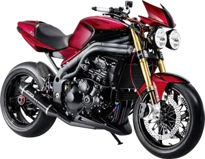 Triumph Speed Triple Motorcycle PNG Image