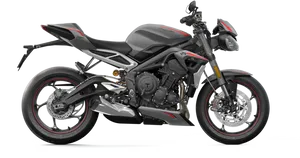 Triumph Sport Motorcycle Profile View PNG Image