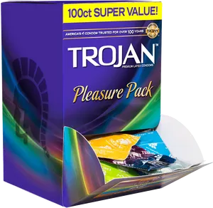 Trojan Condom Pleasure Pack Product Image PNG Image