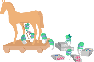 Transparent Trojan Png - Trojan Horse Bacteria, Png Download PNG image with transparent background