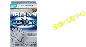 Trojan Pure Ecstasy Condoms Packaging PNG Image