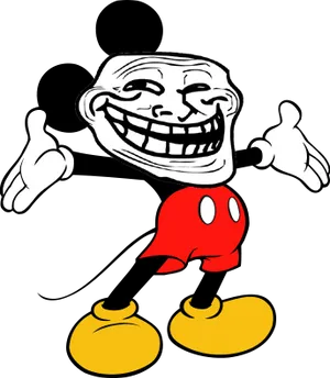 Troll_ Face_ Meme_ Character_ Vector PNG Image