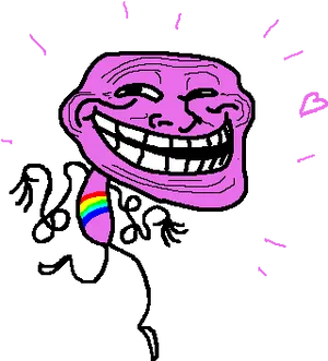 Troll Face Meme Classic PNG Image