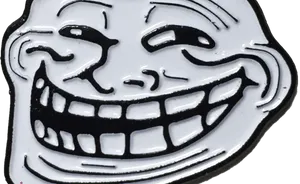 Trollface Meme Closeup PNG Image