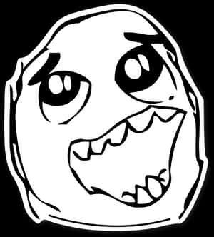 Rage Face Happy Daaah Sticker - Troll Face Crying Happy, HD Png Download PNG