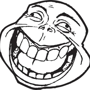 Trollface_ Rage_ Comic_ Character PNG Image