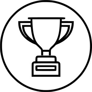 Trophy Medal Badge Prize Award Winner Win - Winner Cup Images Icon, HD Png Download PNG image with transparent background
