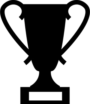 Trophy Silhouette Vector PNG Image