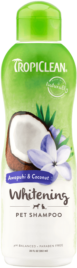 Tropiclean Awapuhi And Coconut Whitening Shampoo For - Tropiclean Shampoo, HD Png Download PNG image with transparent background