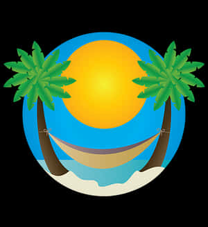 Tropical Beach Icon PNG image with transparent background