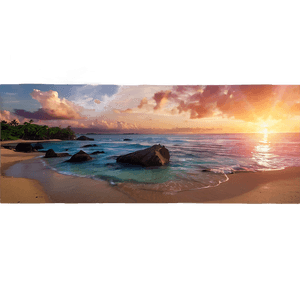 Tropical Beach Sunset PNG dpm34 PNG image with transparent background