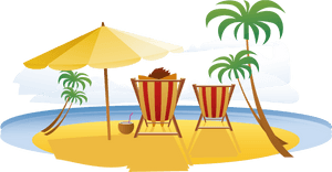 Summer Relax Travel Seaside Vacation Resort In Clipart - Summer Vacation Png, Transparent Png PNG image with transparent background