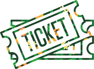 Tropical Design Ticket Illustration PNG