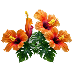 Tropical Hibiscus PNG 45 PNG image with transparent background