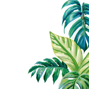 Tropical Leaf Background Png Uap97 PNG Image