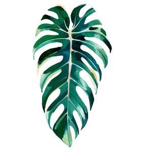 Tropical Leaf Watercolor Png Lgd PNG Image