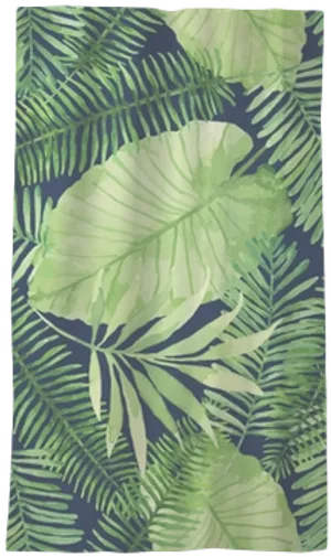 Tropical Leaves Pattern PNG Image