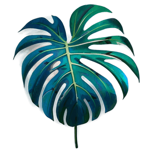 Tropical Monstera Silhouette PNG 05232024 PNG image with transparent background