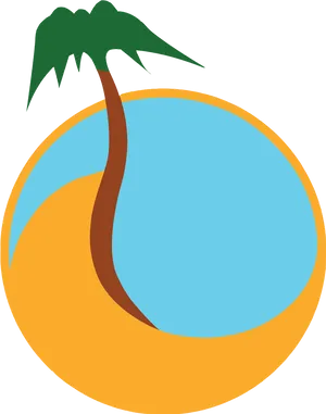 Tropical Oasis Icon PNG Image