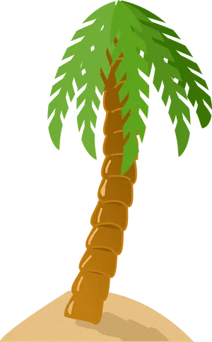 Tropical Palm Tree Graphic PNG Image
