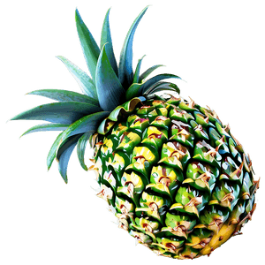 Tropical Pineapple PNG 05232024 PNG image with transparent background