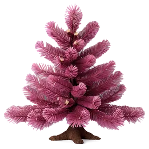 Tropical Pink Christmas Tree Png Hxu77 PNG Image