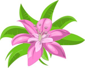 Transparent Hawaiian Flowers Png - Exatoic Art Flowers Png, Png Download PNG image with transparent background