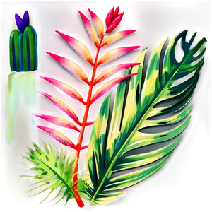 Tropical Plant Set Png 06252024 PNG Image