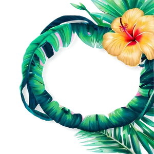 Tropical Vibes Frame Png 17 PNG Image