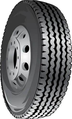 Truck Tire Illustration.png PNG Image