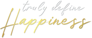 Truly Define Happiness Calligraphy PNG Image