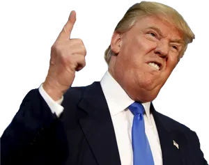 Trump Gesture Speech Moment PNG Image