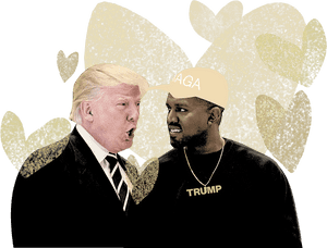 Trumpand Kanye M A G A Moment PNG