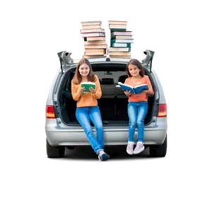 Trunk Full Of Books Png 06262024 PNG Image