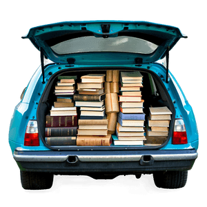 Trunk Full of Books PNG rtw89 PNG
