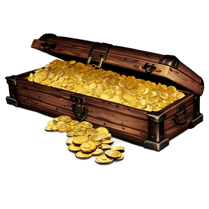 Trunk Full of Gold PNG uor71 PNG with transparent background