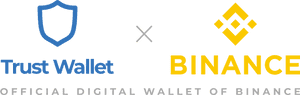 Trust Wallet Binance Partnership PNG image with transparent background