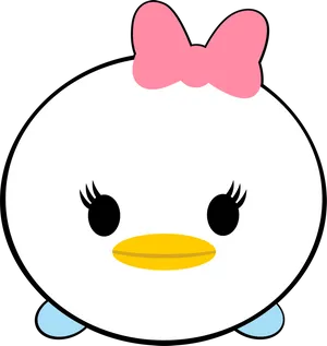 Tsum Tsum_ Daisy Duck_ Character PNG Image