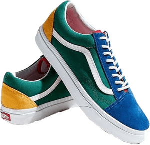 #tumblr #aesthetic #vans #90s #80s #shoes #vinatage - Vans Old Skool Multi Colors, HD Png Download PNG image with transparent background