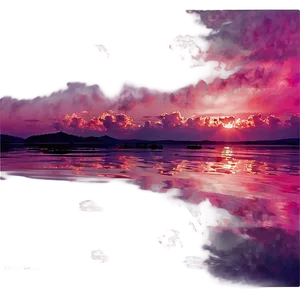 Tumblr Pink Sunset Png Kww3 PNG Image