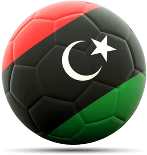 Tunisia Flag Soccer Ball PNG Image