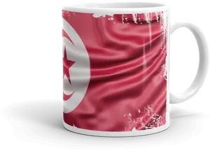 Tunisian Flag Mug PNG Image