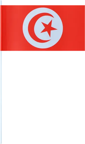 Tunisian National Flag PNG Image