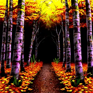 Tunnel In Autumn Forest Png 12 PNG Image